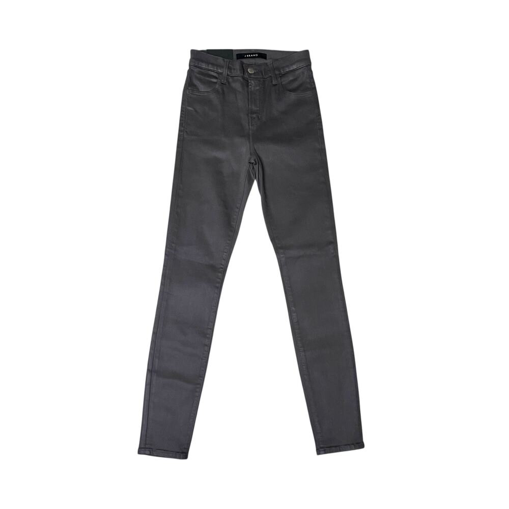 J Brand Alana High Rise Crop Skinny Jeans 23 Light Coated Chrome Whimsygoth